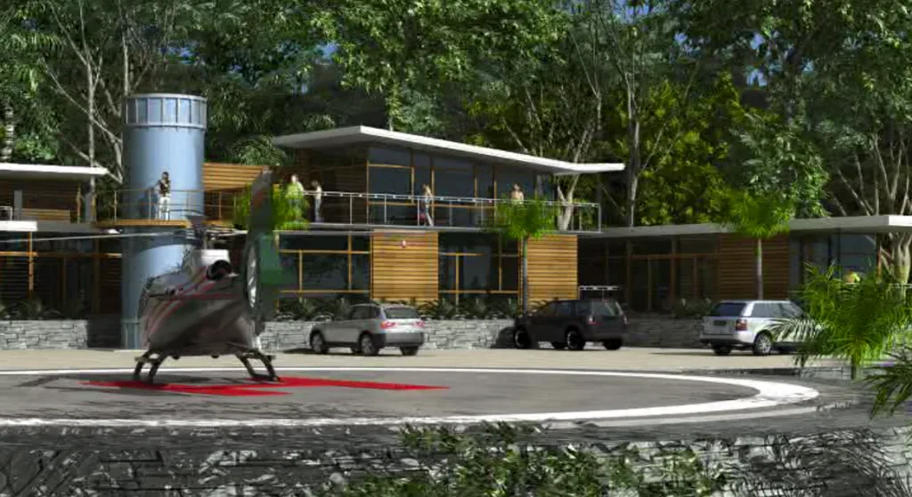 Club house and pre-approved helipad