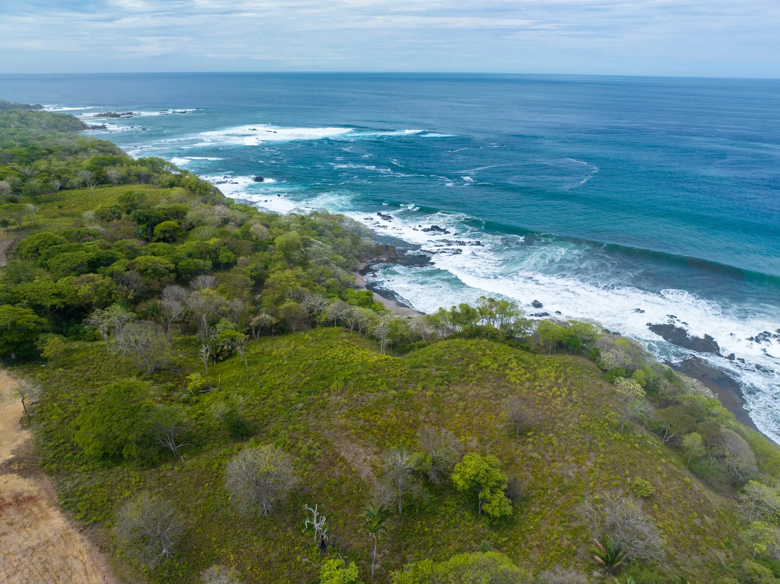 San Juanillo Beach seen from the headland above Costa Brava
